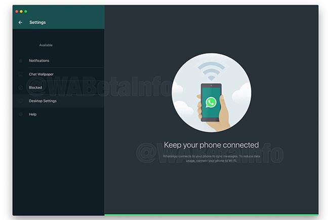 Modalità notte WhatsApp arriva anche su desktop