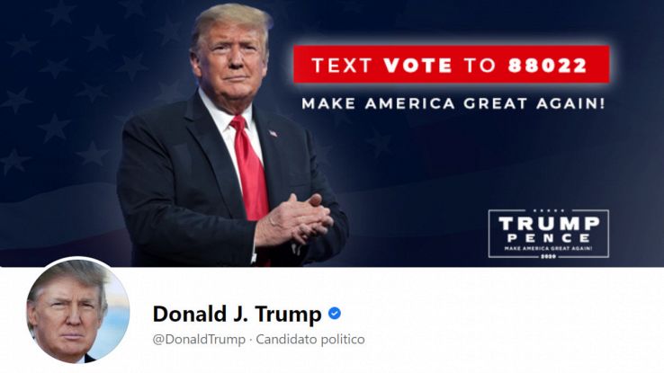 donald trump profilo facebook