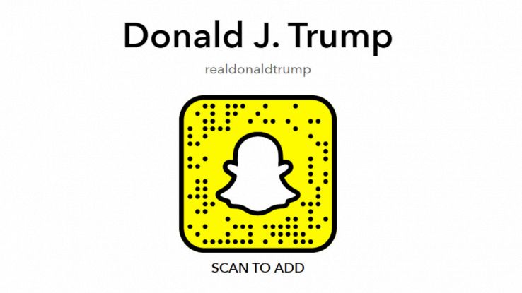 donald trump snapchat