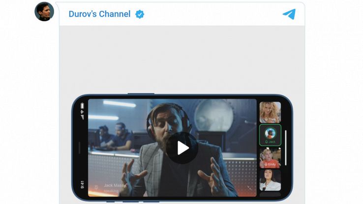 telegram videochiamate di gruppo
