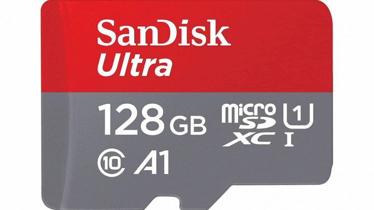 scheda memoria microsd sandisk 128 gb