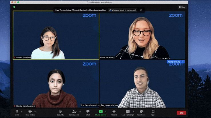 zoom meeting sottotitoli automatici