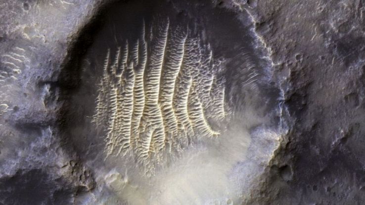 Su Marte è apparsa un'impronta digitale