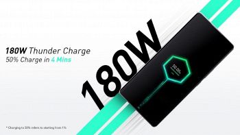 infinix thunder charge 180 watt ricarica veloce