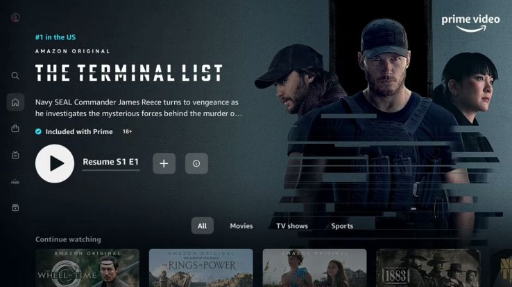 amazon prime video nuova interfaccia