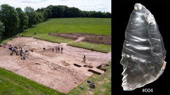 Scoperti cristalli di rocca in una tomba