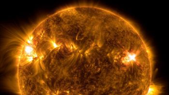 brillamento solare catturato dalla NASA il 2 ottobre