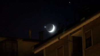 Giove e la Luna in congiunzione