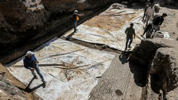 Scoperto mosaico romano più raro al mondo in Siria