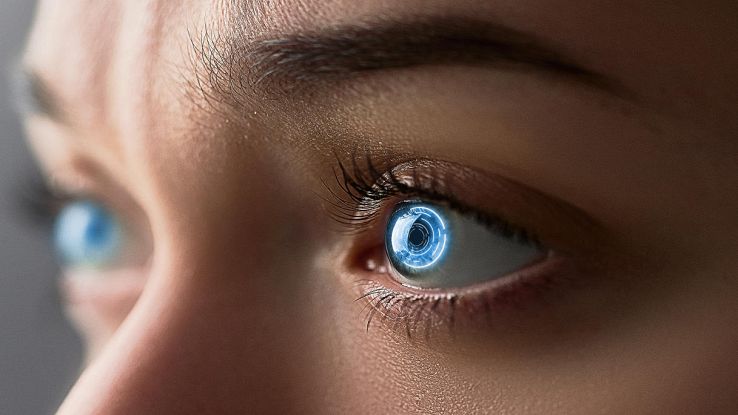 Scanner biometrico dell'iride visore Apple