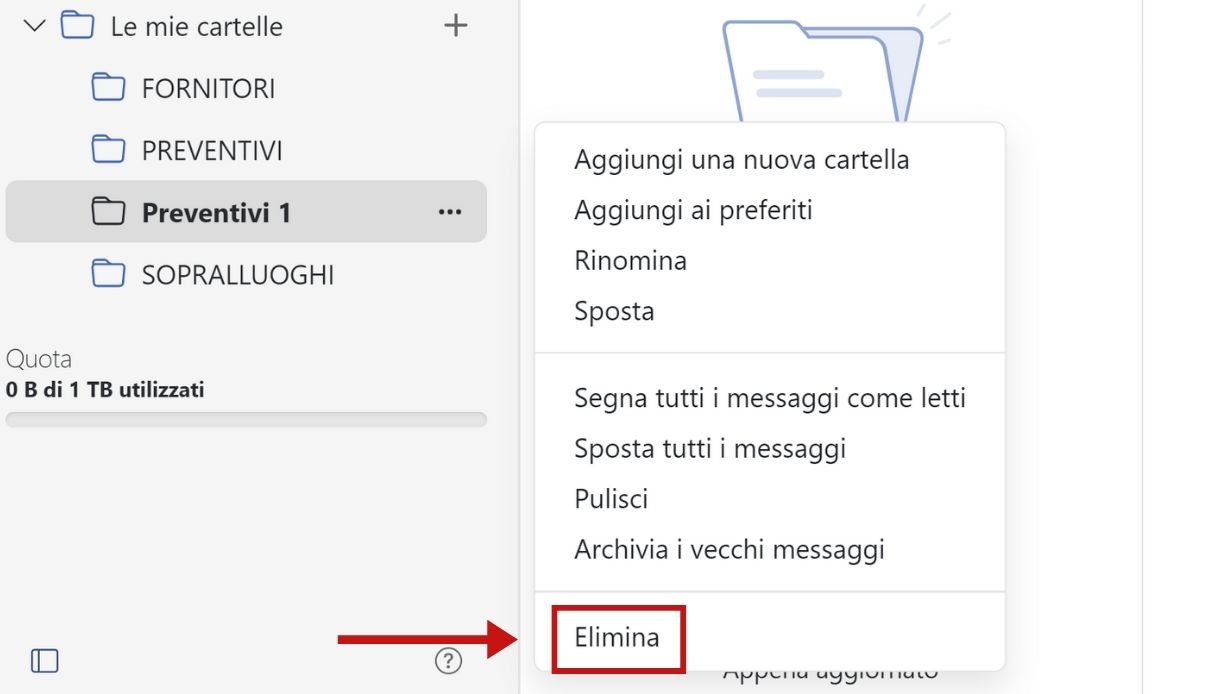 organizzare libero mail business