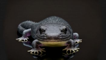 La salamandra che si sta trasformando