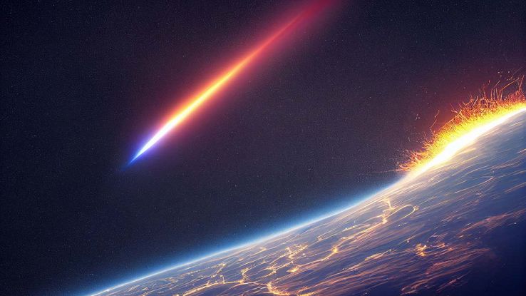 Un asteroide attraversa l'atmosfera terrestre