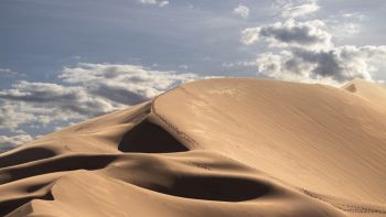 Dune di sabbia in un deserto