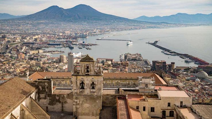 Vista dall'alto di Napoli