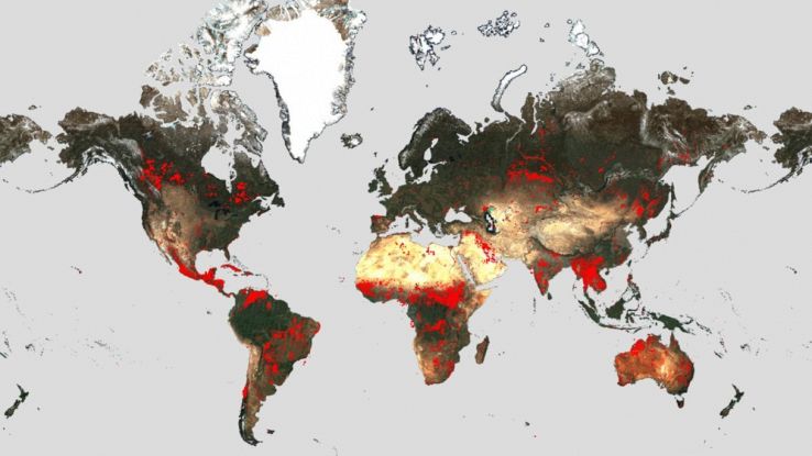 I paesi a rischio incendi