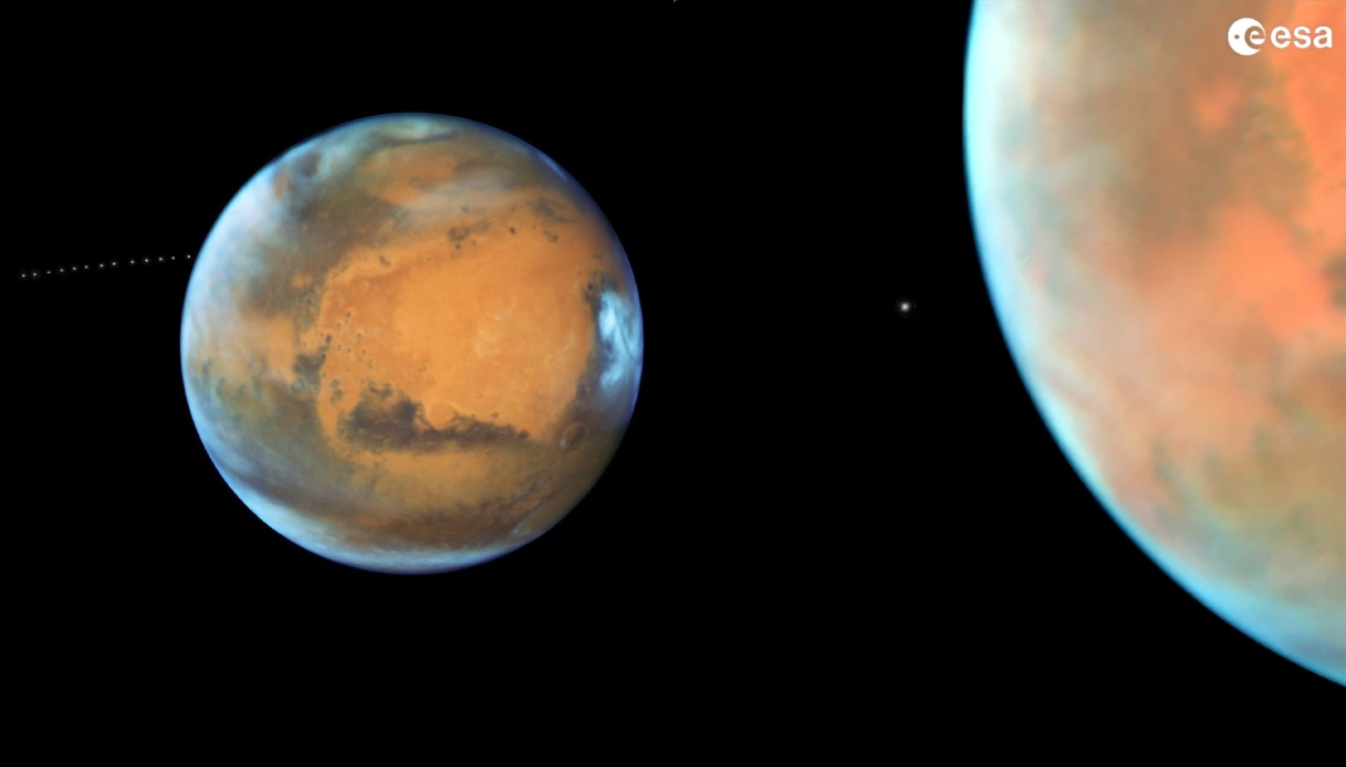 The moon Phobos has been spotted around Mars