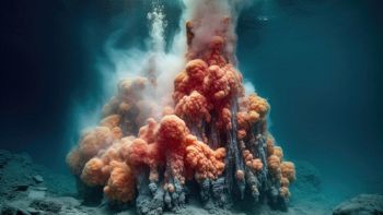 L'esplosione di un vulcano sottomarino