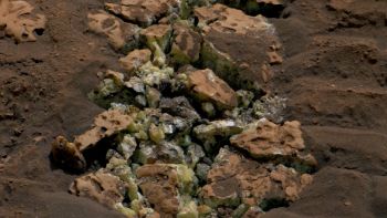 Trovate rocce di zolfo puro su Marte