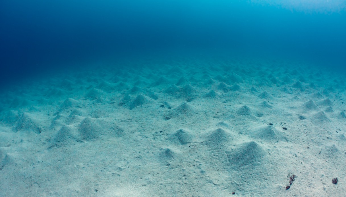 Porque la arena en el fondo del mar se está moviendo.