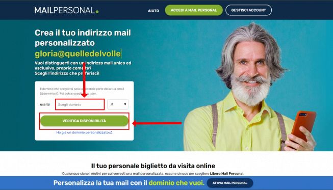 creare un account Libero Mail Personal