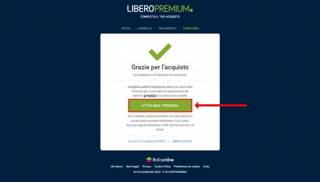 Libero Mail Personal creazione account