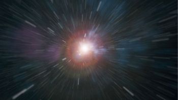 Rappresentazione di un quasar