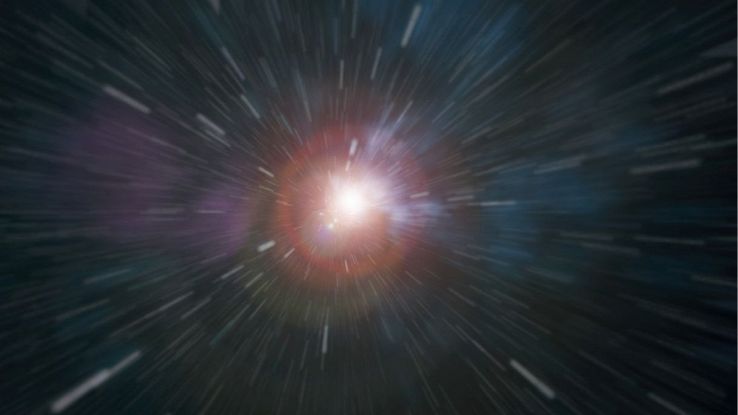 Rappresentazione di un quasar