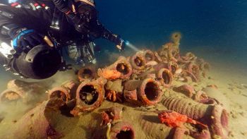 Antiche anfore trovate nella Riserva naturale di Vendicari