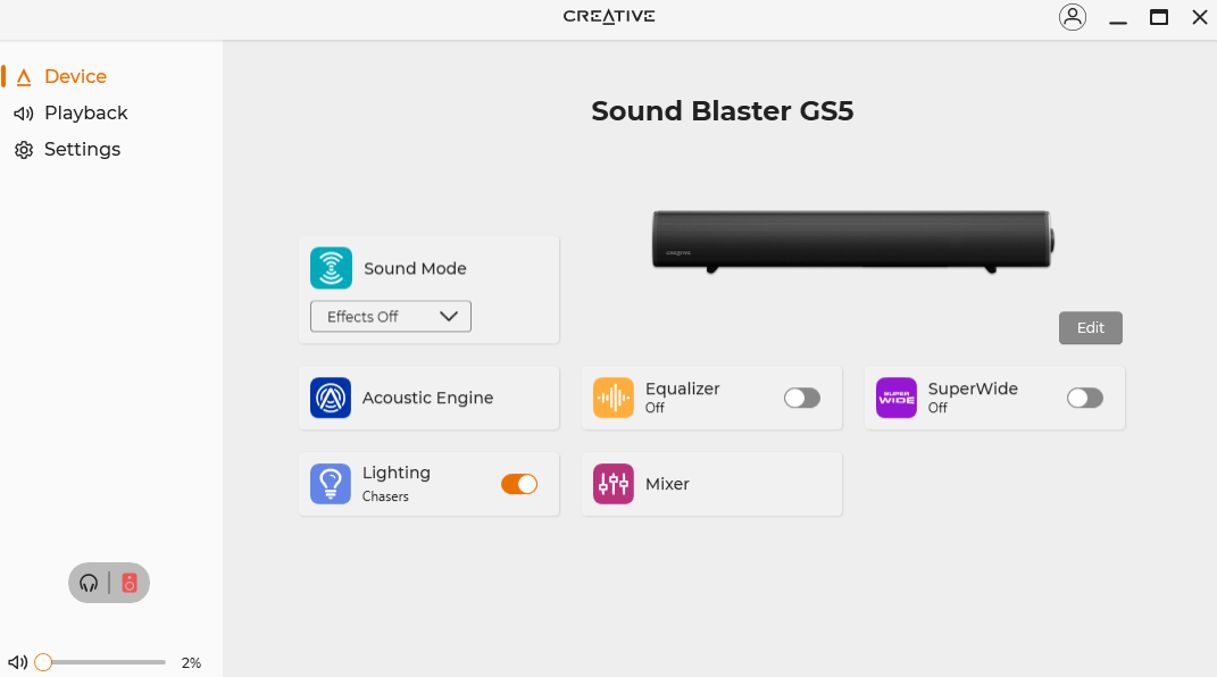 creative sound blaster gs5