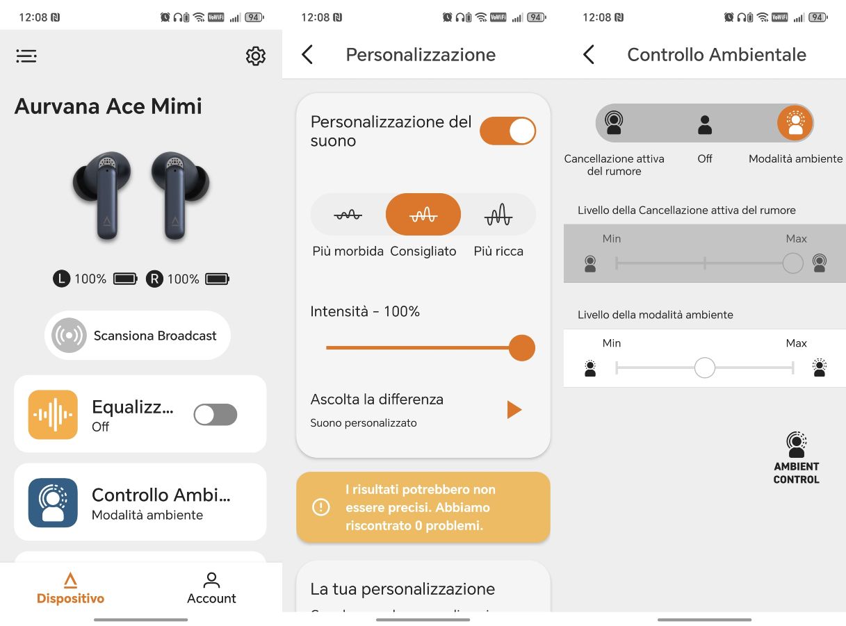 creative aurvana ace mimi applicazione