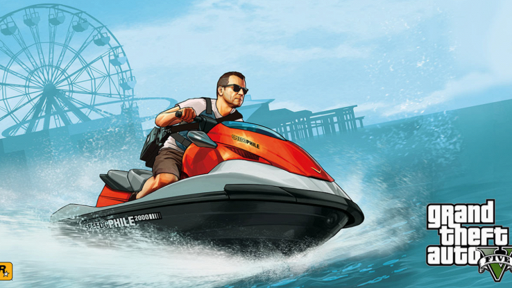 GTA immagine ritraente un personaggio di gioco in gamplay