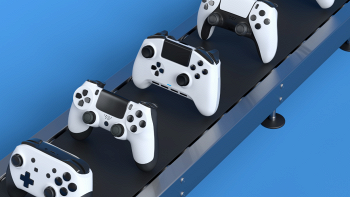 Joypad e xbox in movimento su rullo compressore