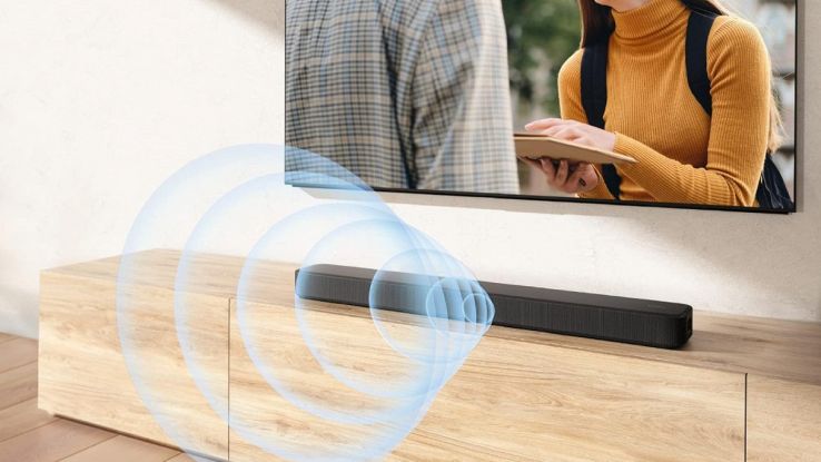 Sony SH-T2000 sotto un TV