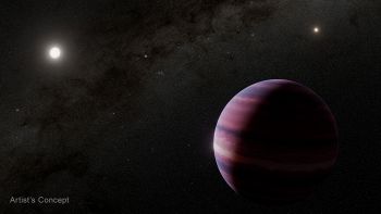Ricostruzione di Alpha Centauri A e del suo pianeta