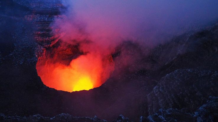 Bocca di fuoco vulcanica