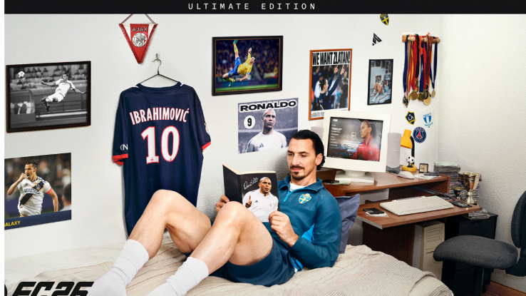EA SPORTS FC25 COPERTINA del nuovo gioco con zlatan ibrahimovic