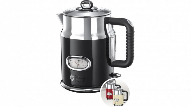 Sconto imperdibile sul bollitore Russell Hobbs Retro in acciaio inox