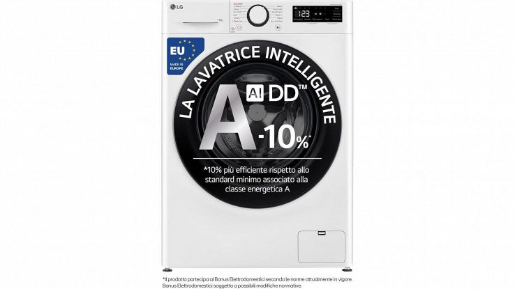 Offerta da non perdere su questa lavatrice smart LG da 11 kg