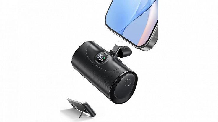 Super sconto sul power bank tascabile USB-C con ricarica veloce