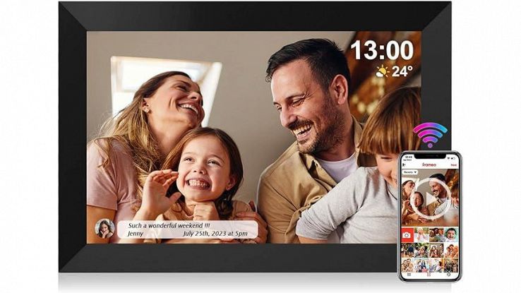 Amazon, in offerta la cornice digitale WiFi con touchscreen 10,1’’