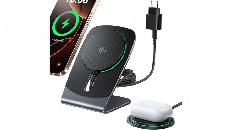 Amazon, ribasso sul caricatore wireless magnetico con ricarica veloce