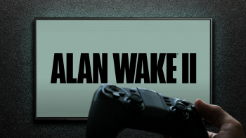 Alan Wake copertina videogioco su sfondo tv