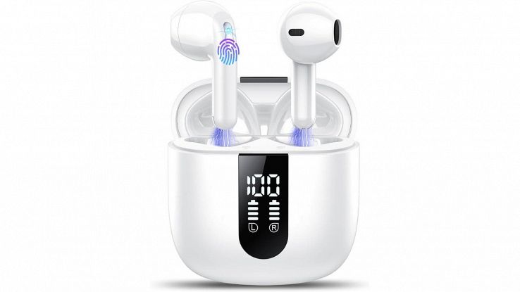 Amazon, sconto dell’88% sugli auricolari bluetooth con display LED