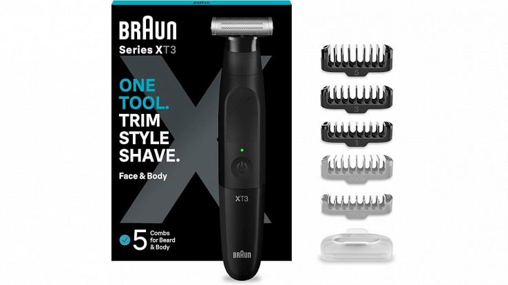 Amazon, ora a metà prezzo il rasoio Braun Series X per barba e corpo