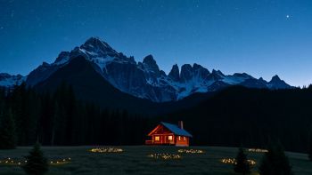 Notte polare in Alaska