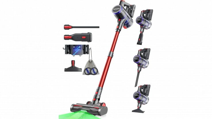Crolla a metà prezzo questa aspirapolvere senza fili con display LED
