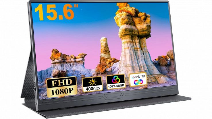 Monitor portatile in sconto: lo schermo versatile al minimo storico