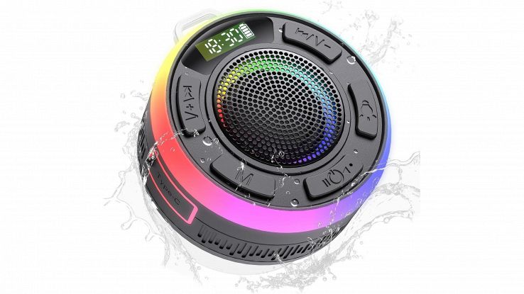 Sconto del 75% su questa cassa bluetooth da doccia con luci LED