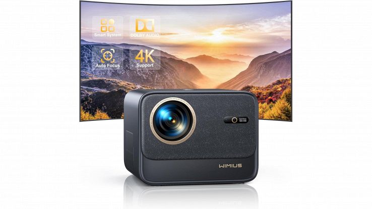 Crolla a metà prezzo il proiettore compatto 4K con autofocus e Dolby